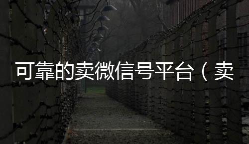 可靠的卖微信号在线收微信平台（卖微信号的有什么软件）